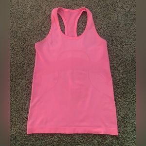 Lululemon Highlighter Pink Swiftly Tech Tank Top Size 6